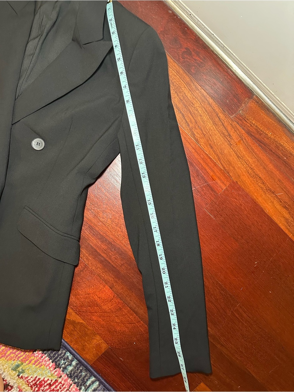 Theory Gilda Tailor 96% Wool Double Breasted Blazer in Black Size 2 - Picture 7 of 10
